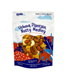 Uchuva Plantain Nutty Medley. Caja 10 paquetes